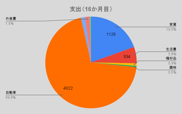 支出グラフ